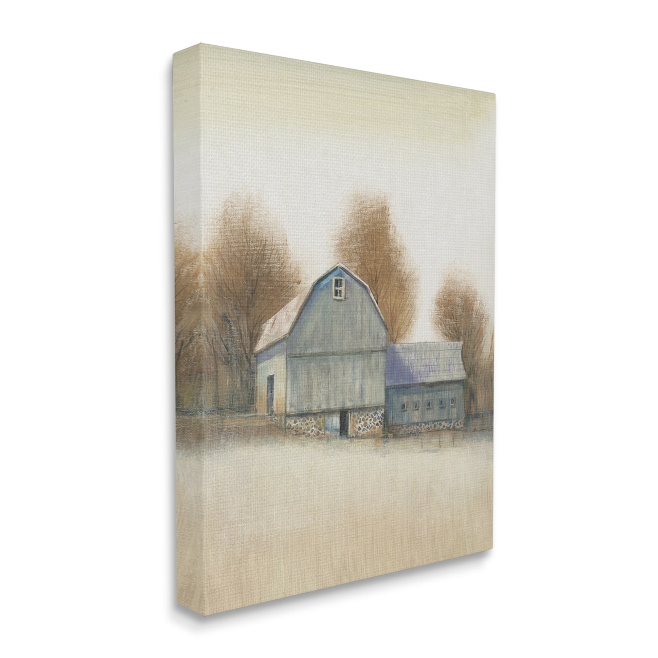 Stupell Industries Vintage Farm Barn Stable Neutral Autumn Tones Canvas Wall Art